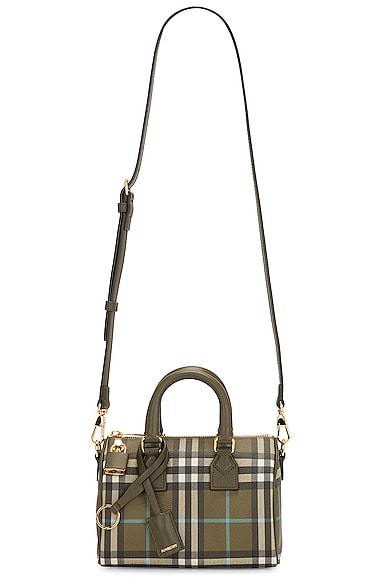 Burberry Mini Bowling Bag in Olive Green