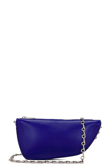 Burberry Micro Shield Sling Bag In Blue