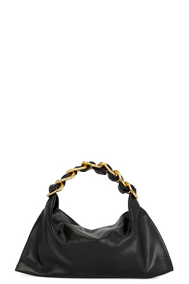 Shop Burberry Small Swan Bag In Black
