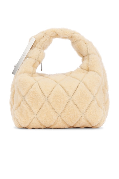 Burberry Micro Peg Bag With Chain in Peach