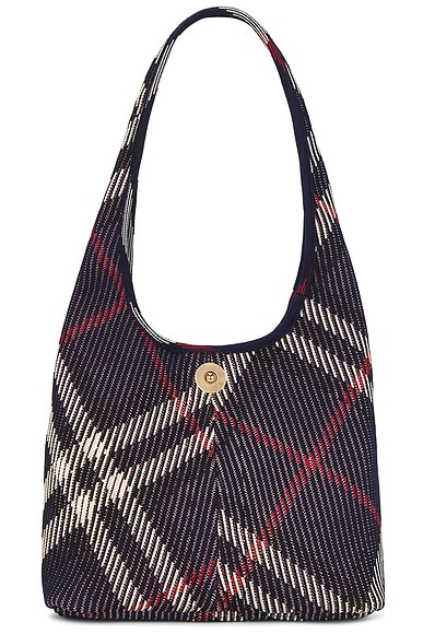 Burberry Small Knit Hobo Bag in Marine