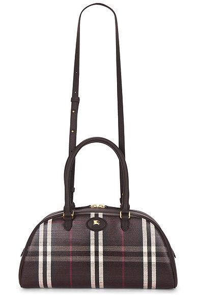 Burberry Highlands Medium Bowling Bag in Mahogany