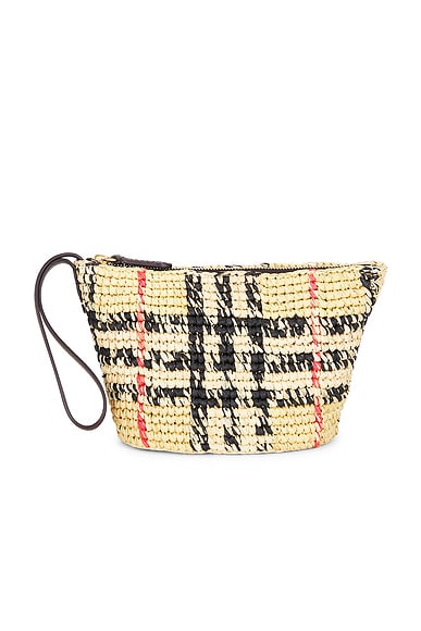 Burberry Small Margate Pouch in Sand