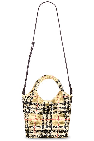 Burberry Mini Margate Tote Bag in Sand