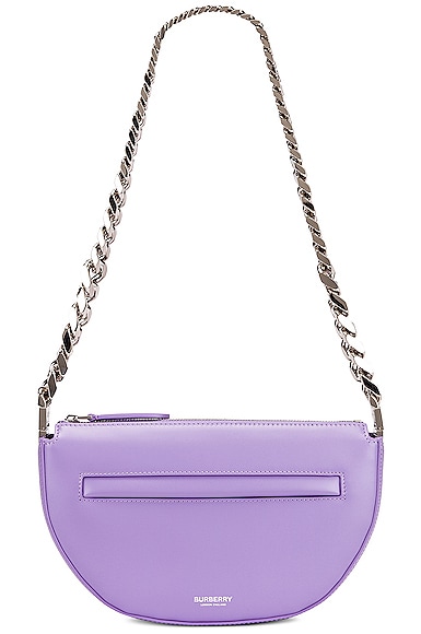 Burberry Mini Zip Olympia Bag in Soft Violet