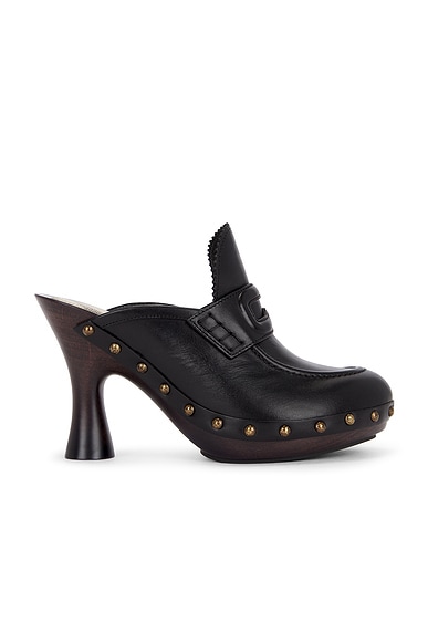 【35％OFF】 Burberry Potter Mule in Black | FWRD 靴
