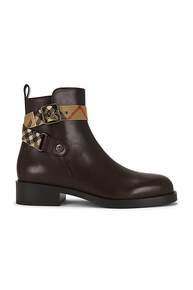 Burberry Huntley Bootie in Treacle Brown