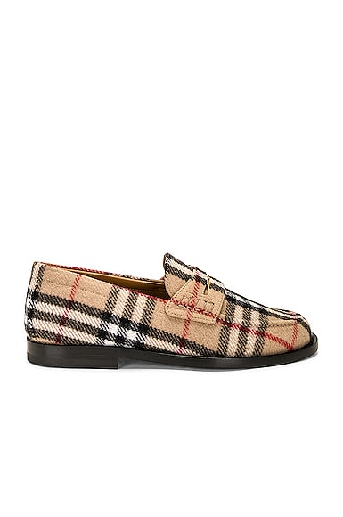 Burberry Hackney Loafer in Archive Beige IP Check
