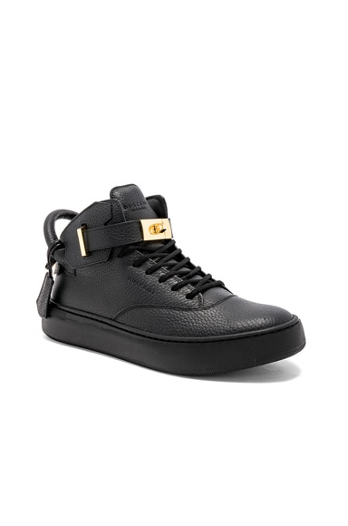 100MM Leather Mid Alce Sneakers