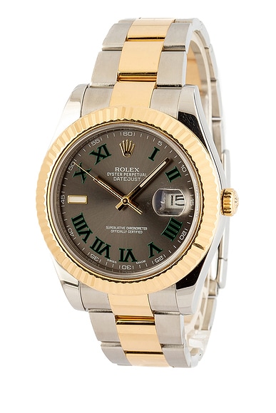 Bob's Watches Rolex Datejust Ii 116333 in Stainless Steel, 18K Yellow Gold, & Dark Rhodium