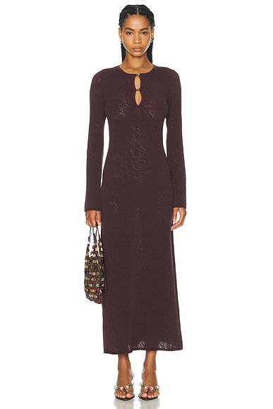 By Malene Birger Beatriz Dress in Aubergine