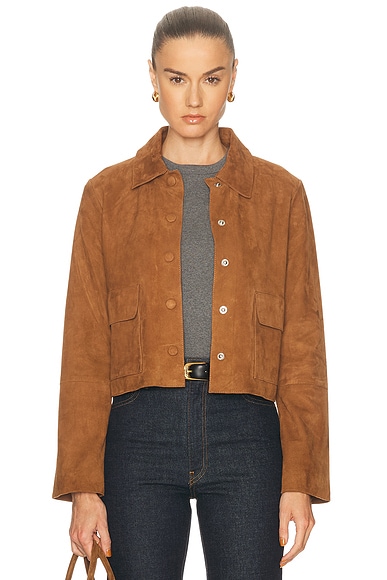 Annie Cropped Suede Jacket