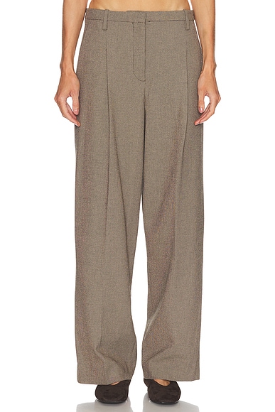 By Malene Birger Elsa Trouser in Mixed Weave Beige