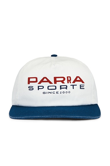 By Parra Sporte 5 Panel Hat in White