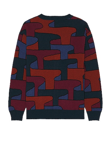 Shop By Parra Canyons All Over Knitted Cardigan In Multi