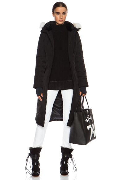 Canada Goose Branta Elrose Poly Parka in Black FWRD