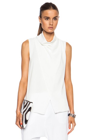 camilla and marc Blackbird Poly Top in White | FWRD