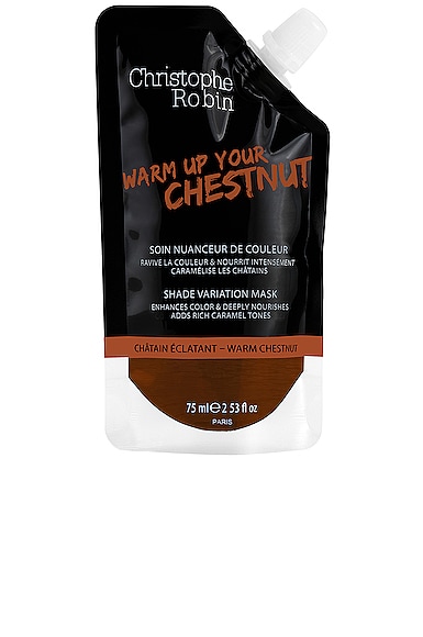 Shop Christophe Robin Shade Variation Mask Pocket In Warm Chestnut