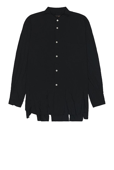 Shop Comme Des Garcons Black Broad Garment Shirt In Black