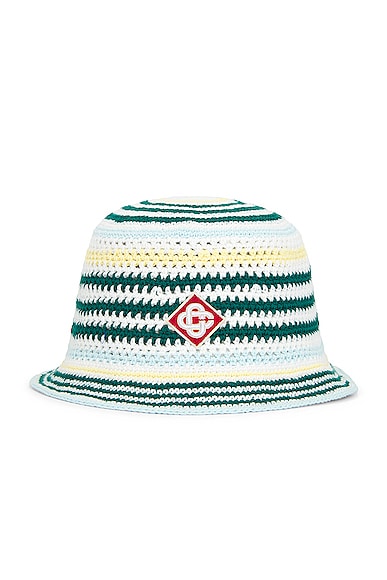 Casablanca Cotton Crochet Hat in Multi