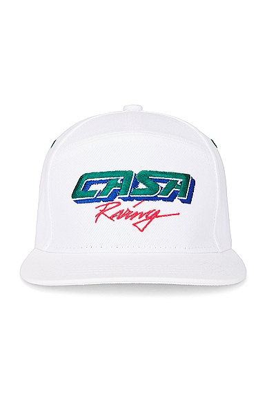 Casablanca Embroidered Cap in White