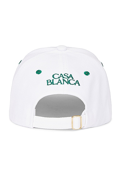 Shop Casablanca Embroidered Cap In Casa Racing