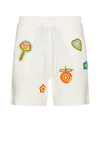 Crochet Shorts With Patches