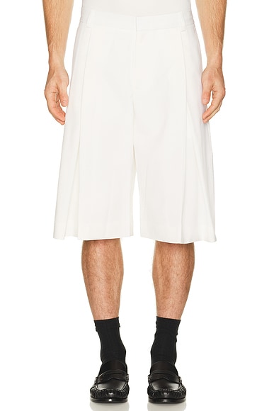 Pleated Baggy Shorts