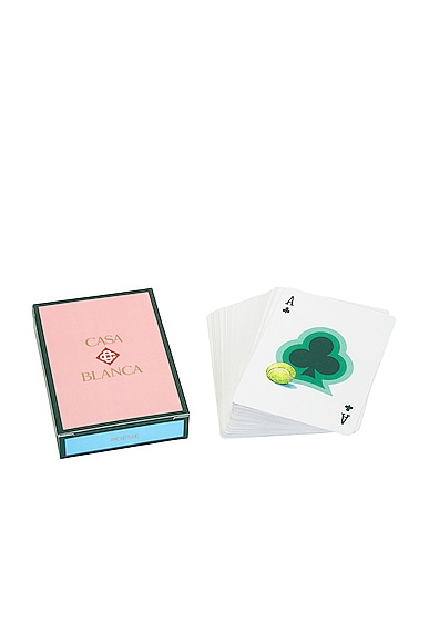Casablanca Pack Of Playing Cards in White