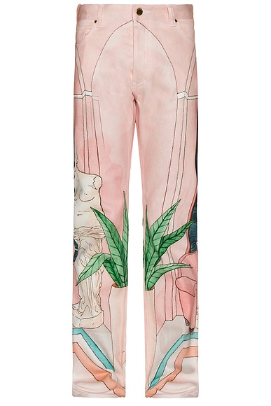 Chambre 602 Printed Denim Jeans