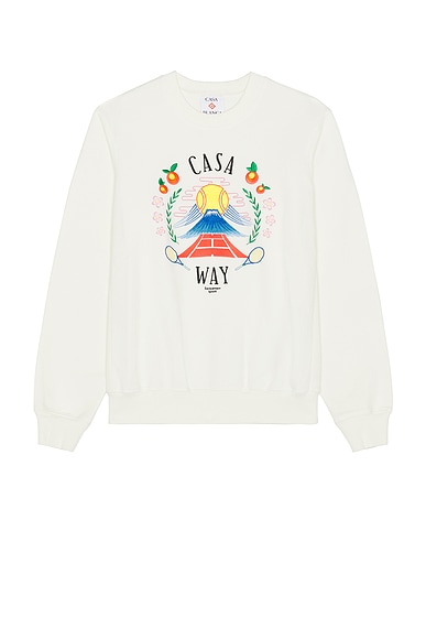 Casa Way Mountain Embroidered Sweatshirt