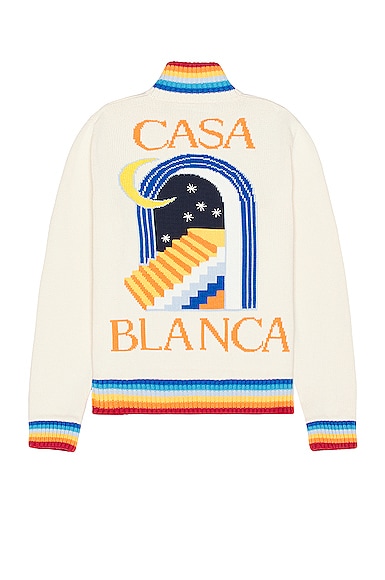 Casablanca Casa Club Jacket in Cream