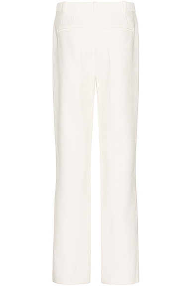 Shop Casablanca Straight Leg Trouser In Off White