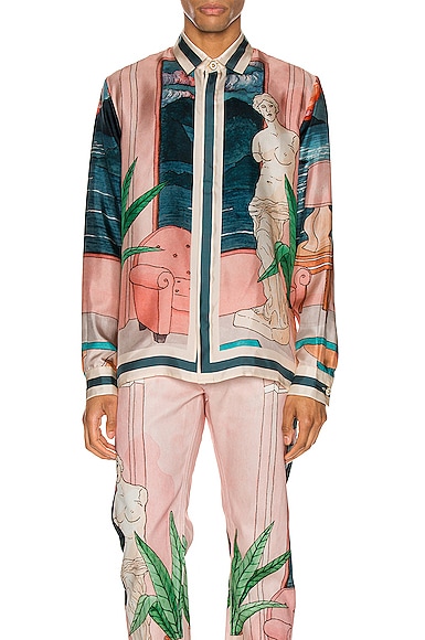 Printed Long Sleeve Shirt