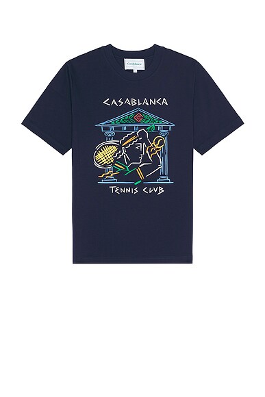 大人気♪【Casablanca】4つの要素 プリントTシャツ Casablanca Tシャツ - Crayon Temple Tennis Club | FWRD