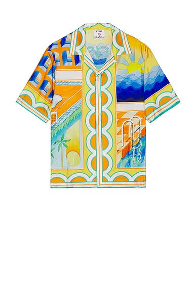 Short Sleeve Cuban Collar Shirt