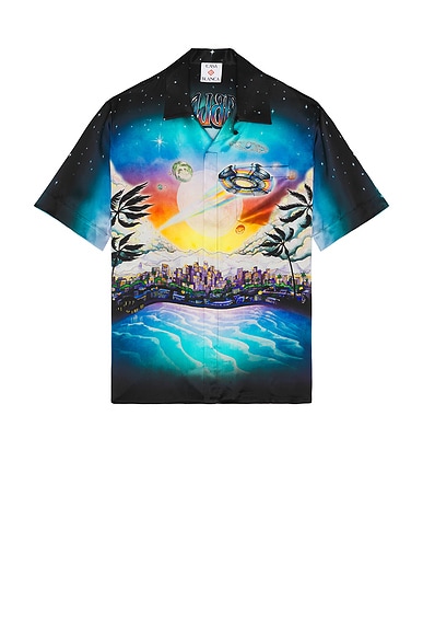 Short Sleeve Cuban Collar Shirt