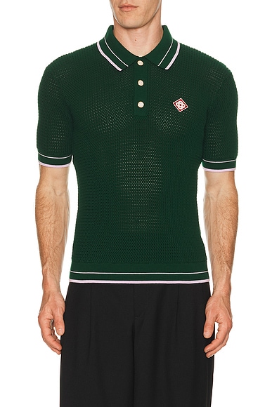 Mock Mini Crochet Polo