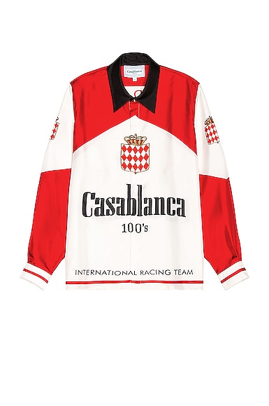 Printed Casablanca 100's Silk Twill Shirt