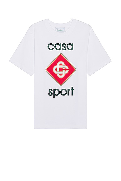 Casablanca Casa Sport T-shirt in White