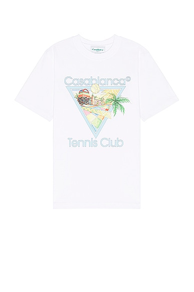 Shop Casablanca Afro Cubism Tennis Club Printed T-shirt
