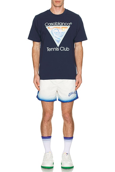 Printed Jacquard Monogram Swim Shorts