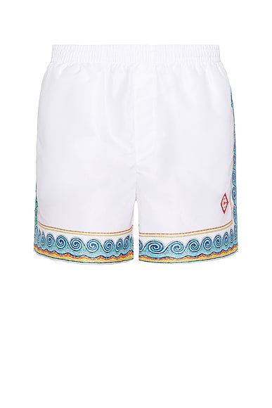 水着 Casablanca MS23 TR 032 02 PRINTED Swim shorts Metaphysical Swim Shorts | Casablanca Paris