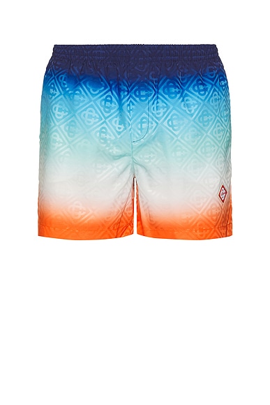 Printed Jacquard Swim Shorts