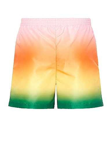 Shop Casablanca Printed Swim Shorts In Gradient