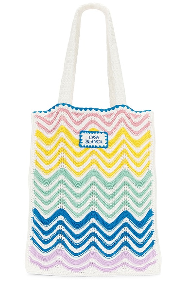 Casablanca Wave Crochet Bag in Gradient Wave