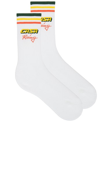 Casa Racing Socks in White