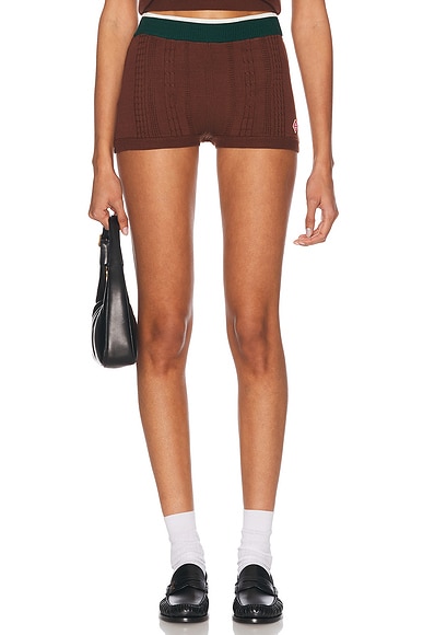 R13 Shredded Cross Over Short in Nico White | FWRD