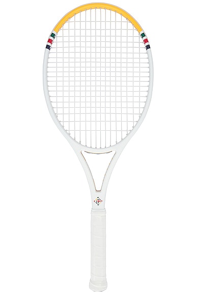Casablanca Casa Sport Tennis Racket in White & Multi