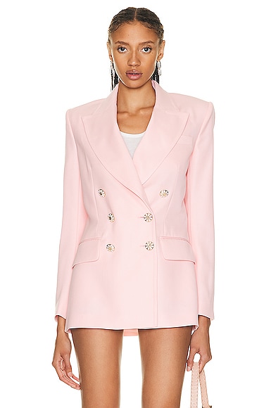 Casablanca Double Breasted Blazer in Pink